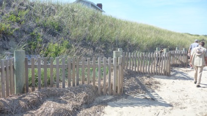 Zigzag, double fence for erosion control
